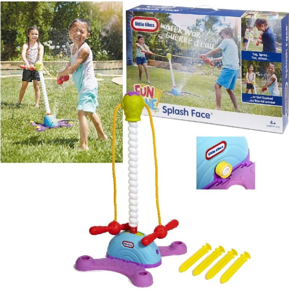 NEW Little Tikes Tug Of War Water Summer Fun Zone Splash Face Play Outside Toy